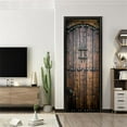 thumbnail image 3 of GUOOL 2 Pcs Papier Peint de Porte 3D Réutilisable Décalcomanies Amovibles Murales pour Décoration Intérieure, 3 of 7