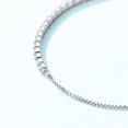 thumbnail image 4 of Maya's Grace Cubic Cubic Circonia Plateado Acento Pulsera de oro ajustable Maya's Grace JoyerÃ­a, 4 of 5