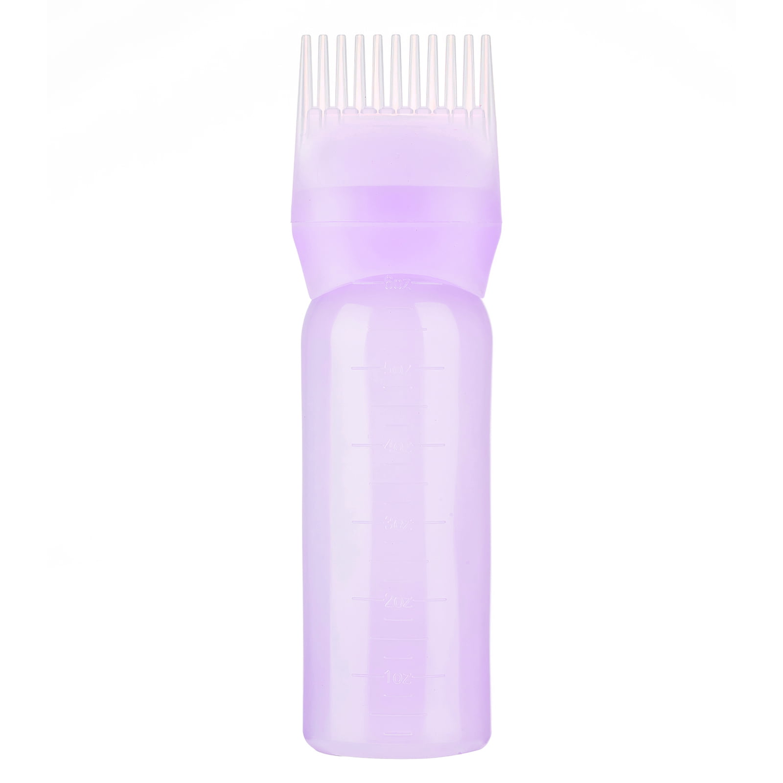 ADVEN Purple Hair Dye Bottle Plastic Refillable Root Comb Applicator Bottle  Hair Styling Tool for Hair Coloring Dye and Scalp Treatment - Walmart.com