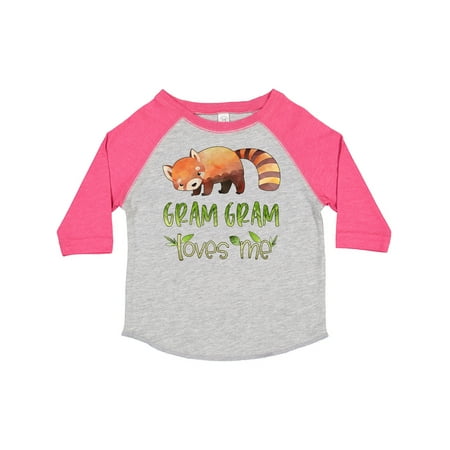 

Inktastic Gram Gram Loves Me Cute Red Panda Gift Toddler Boy or Toddler Girl T-Shirt