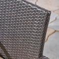 thumbnail image 6 of Zachary Outdoor 7 Piece Expandable Wood and Wicker Dining Set, Sandblast Natural Stained, Multi Brown, Crème, 6 of 8