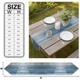 thumbnail image 3 of Blue Farmhouse Table Runner Linen Burlap Table Runner 72 Inches Long Vintage Wooden Country Dresser Scarves for Kitchen Island Coffee Dining Room Party Wedding Banquet Holiday Decoration 18"x72", 3 of 8