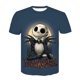 thumbnail image 1 of Camisetas de Halloween de Disney, pesadilla antes de Navidad, Jack Skellington, estampado 3D, camiseta de gran tamaño a la moda para hombres y mujeres, camisetas para niños, 1 of 4