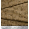 thumbnail image 2 of Soimoi Brown polyester Crepe Fabric Geometric & Arrow African Printed Craft Fabric by the Yard 42 Inch Wide, 2 of 3