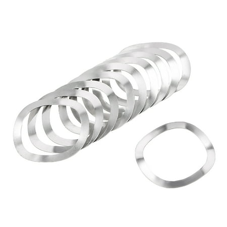 

10Pcs 27mmx34mmx0.4mm 304 Stainless Steel Wave Spring Washer for Screw Bolt