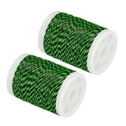 Uxcell Archery Bow String Serving Thread 120 Yard/110M, 2 Pack 0.3" Dia Bowstring Thread, Green