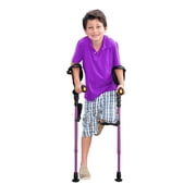 Ergobaum Junior Ergonomic Forearm Crutches- Juvenile- Pink