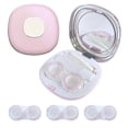 thumbnail image 1 of Kit de estuches para lentes de contacto Erewa con espejo y 3 estuches adicionales, color rosa, 1 of 7