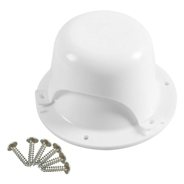 Capuchon de Ventilation pour Plomberie RV Rond Blanc PE 1Ensemble pour Voyage en Plein Air
