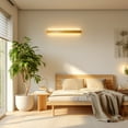 thumbnail image 3 of 1 Pack 23.6inch LED Strip Bamboo Wall Lights, Bamboo Wood Shell, Suitable for Porch, Living Room, Staircase Lighting, 3 of 7