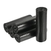 Uxcell Small Trash Bags Garbage Waste Basket Liners for Kitchen Office Bathroom Black