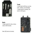 thumbnail image 3 of VIPERADE VE4 Tool Pouch, Nylon Pocket Organizer with 2 Pockets and 4 Small Tool Storage EDC Gears, Best Gift to Keep Organized, Hold Your Flashlight/Pocket Knife, Tactical Pen, Notebook-Black Camo, 3 of 6