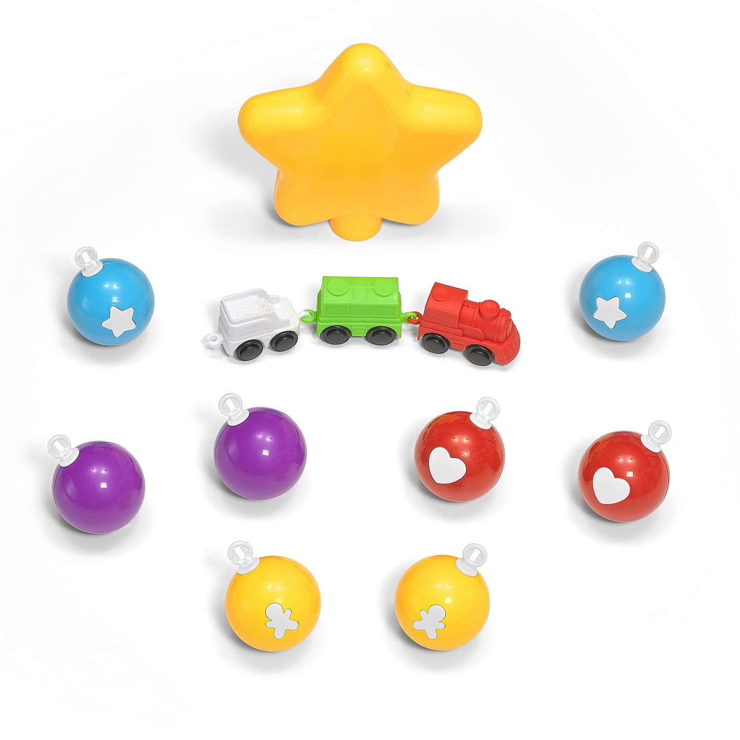 Step2 My First Christmas Tree with Toy Train Light Up Star 8 Bonus Ornaments for Toddlers Limited Edition Color