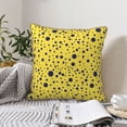 thumbnail image 4 of KLL Blue Spots Decorative Throw Pillow Covers Velvet Soft for Couch Sofa Bedroom Living Room Outdoor (No pillow core)- 16"x16", 4 of 5