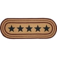 thumbnail image 2 of VHC Brands Americana Primitive Potomac Stencil Stars Jute Runner, Burgundy, 13x36, 2 of 11