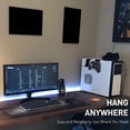 thumbnail image 3 of Thinsony 2x Gaming Accessories with Cable Clips Desktop Universal Streamdeck Controller Holder Safe Game Desks Accessory Headphone Rack Black, 3 of 6