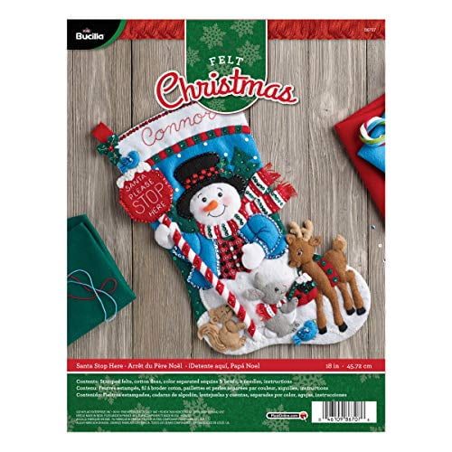 Bucilla SANTA'S SWEET SHOP Felt Christmas Stocking Kit FACTORY DIRECT OOP18" NEW Bucilla SANTA'S SWEET SHOP Felt Christmas Stocking Kit FACTORY DIRECT OOP18" NEW