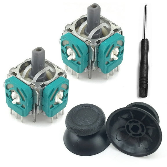 SPRING PARK Analog Thumb Joystick Repair Parts for PS4 Controller, 2 Pack