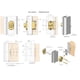 thumbnail image 4 of Cerrojo de seguridad con llave ideal para puertas contra tormentas y mosquiteras, 4 of 4