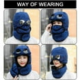 thumbnail image 6 of Winter Thermal Trapper Hat with Glasses Winter Cycling Windproof Ski Mask Cap, 6 of 8