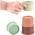 thumbnail image 4 of SIWEI Coloridos vasos apilables y anidables, juego de 8 vasos, divertidos juguetes de aprendizaje de colores, excelentes juguetes de baño y playa para niños pequeños y niños, juegos preescolares Ormromra LN-1890-1, 4 of 7