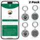 thumbnail image 1 of Pack de 2 Placas Inteligentes para Perros con Código QR, Perfil de Mascota en Línea y Alerta de Ubicación – Placas Personalizadas de Acero Inoxidable con Nombre de Gato, 1 of 8