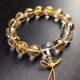 thumbnail image 5 of Pulsera de mantra de seis caracteres con cristales blancos esmerilados y letras bronceadas Pulsera de mantra Daming, 5 of 6
