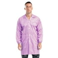 thumbnail image 3 of Hansber Unisex Workshop Uniform Resistant Work Coat Long Sleeve Dustproof Lab Jacket with Cuff Pink L, 3 of 6