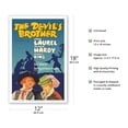 thumbnail image 2 of The Devil's Brother - Starring Stan Laurel & Oliver Hardy - Comic Opera (Fra Diavolo) by Auber - Vintage Film Movie Poster c.1934 - Master Art Print (Unframed) 12in x 18in, 2 of 4