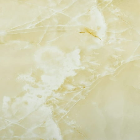 VEELIKE 12"x12" Self Adhesive Waterproof Tile Yellow Marble Vinyl Flooring Peel and Stick Floor Tiles for Kitchen Decorative Yellow Marble Tiles for Bedroom Kitchen Basement Removable Floor Tile