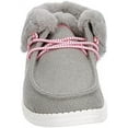thumbnail image 4 of Hey Dude Girl's Britt Youth Fluo Grey Pink 11K, 4 of 4