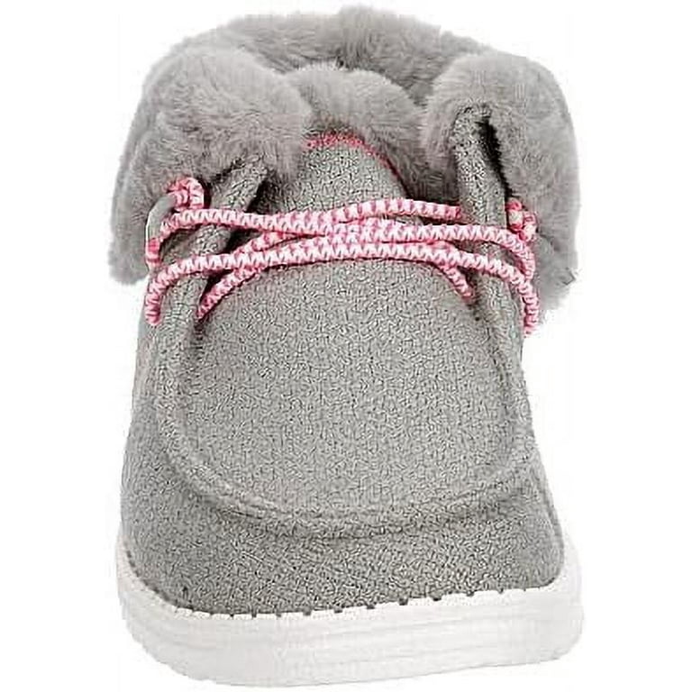 Hey Dude Girl's Britt Youth Fluo Grey Pink 12K