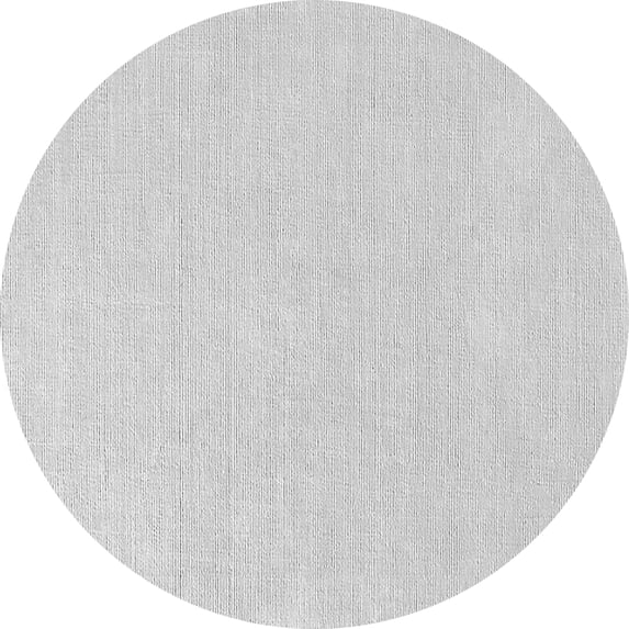 Ahgly Company Indoor Round Solid Gray Modern Area Rugs, 7' Round