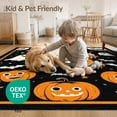 thumbnail image 4 of ODIKA 8'x10' Washable Area Rug Halloween Ghost Pumpkin Bat Skull Welcome Doormat Fiber Door for Dining Room, Large Office, Lounge, Non-Slip Chair-Friendly Mat, 4 of 7