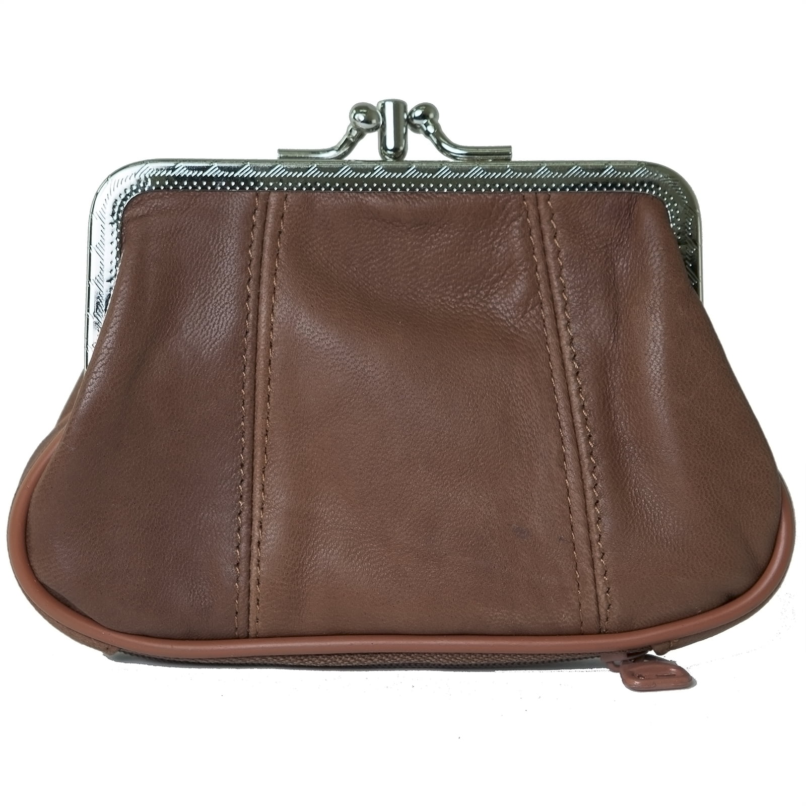 SBR Designs - Leather Womens Wallet Metal Frame Coin Purse ID Credit Card Case Coin Purse Mini ...