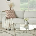 thumbnail image 3 of Rose Pink Chevron Detail Throw Pillow, 3 of 5