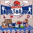 thumbnail image 2 of Decoraciones de fiesta de béisbol Béisbol Feliz cumpleaños Telón de fondo Banner Béisbol Suministros de fiesta de cumpleaños para niños Niños para fiesta de cumpleaños de béisbol grande De, 2 of 5