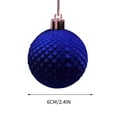 thumbnail image 3 of Christmas Ornaments 12 Pcs Velvet Christmas Balls Flocked Christmas Tree Ball Ornaments Plastic Balls Xmas Decorative Hanging Ornaments Christmas Tree Decoration 2.4 Inch, 3 of 9