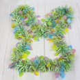 thumbnail image 4 of 4Pcs Easter Tinsel Garland, 26Ft Spring Green Stripe Tinsel Twist with Colorful Egg Garland, Hanging Ornaments for Easter Holiday Home Indoor Outdoor Party, 4 of 7