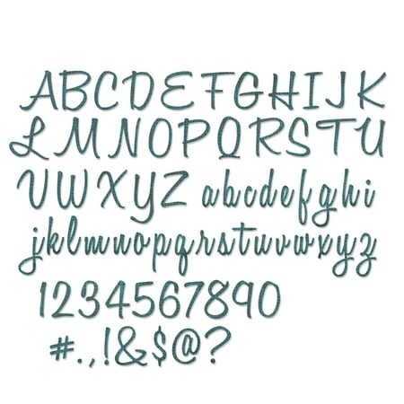 UPC: 0630454239390 | Sizzix Thinlits Die Set 69PK – Alphanumeric  Script (1  Tall) by Tim Holtz