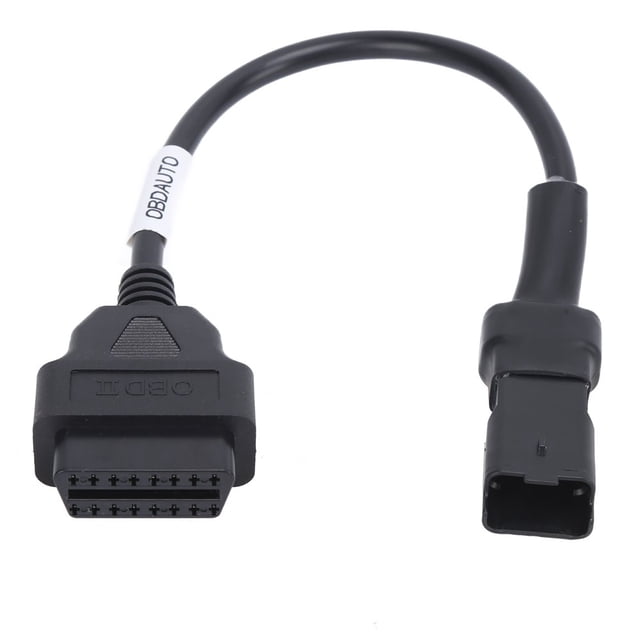 LNGOOR OBD2 Diagnostic Cable Adapter 4Pin OBD Diagnostic Extension Connector for Ducati Motorcycles Replacement OBD2 Cable with Universal Compatibility for Efficient Diagnostics and Rep