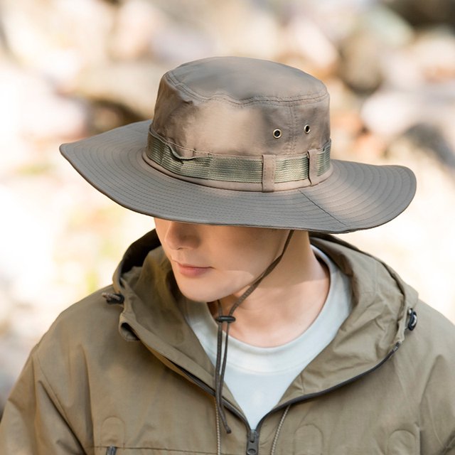 LinYooLi Big Hat Rear Sun Fisherman Hat Female Summer Anti -Ultraviolet Sunscreen Sun Hat Fast Dry Travel Mountaineering Cap