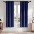 thumbnail image 1 of Blackout Blackout Cortinas, Juego de Cortinas de 2 Piezas para Recámara y Sala de Estar 42x72 Pulgadas, Cortinas Térmicas Aislantes Que Oscurecen la Habitación con Ojales, Reducción de Ruido y Bloque, 1 of 7