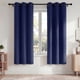 thumbnail image 1 of Blackout Blackout Cortinas, Juego de Cortinas de 2 Piezas para Recámara y Sala de Estar 42x72 Pulgadas, Cortinas Térmicas Aislantes Que Oscurecen la Habitación con Ojales, Reducción de Ruido y Bloque, 1 of 7