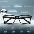 thumbnail image 4 of BLUE CUT Adult Square Blue Light Blocking Computer Glasses, Black, 1 Pair, 4 of 8