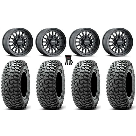Method 411 15 Wheel Black 37 RocScraper Tires Can-Am Maverick R Method 411 15 Wheel Black 37 RocScraper Tires Can-Am Maverick R