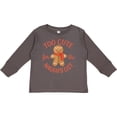 thumbnail image 3 of Inktastic Too Cute for the Naughty List Gingerbread Christmas Boys or Girls Long Sleeve Toddler T-Shirt, 3 of 5