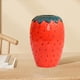 thumbnail image 5 of Florero en apariencia de fresa Centro de moderno Accesorios para fotografía Arreglo de flores Maceta para escritorio Chimenea Decoración de L BLESIY jarrones, 5 of 7