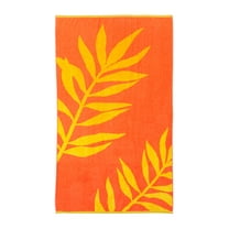 Seed & Stone Ultra Soft Beach Towel, 41% Recycled Fabric, 34" x 64", Aloha Hawaiian Print, Red