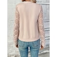 thumbnail image 2 of Apricot Knit Cardigan with Openwork Sleeve & Button Design, 2 of 5